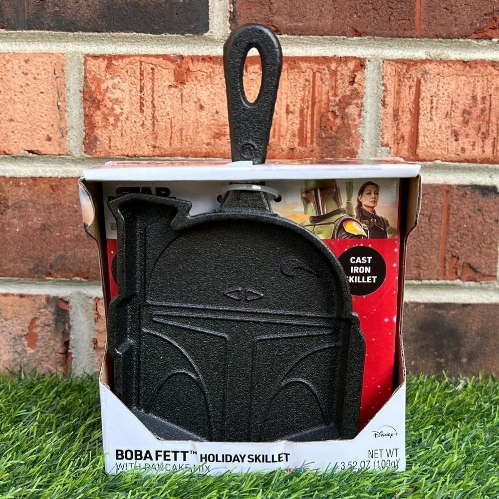 Stars War The Mandalorian “bobafett Holiday Skillet” Cast Iron Skillet